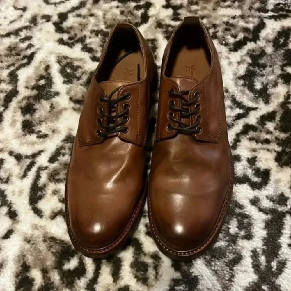 Frye Murray Oxford 80271 Mens Brown Oxfords & Lace Ups Plain Toe Shoes size 9.5